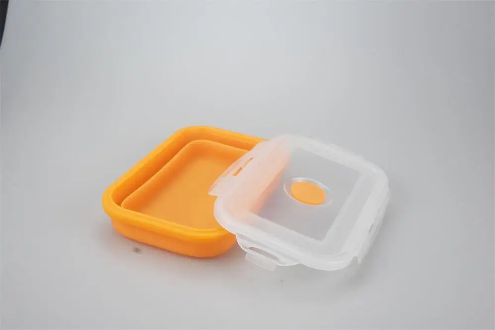 Silicone Collapsible Lunch Box Food Container Set Eco-friendly Space