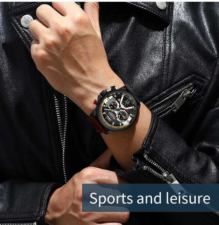 Curren 8329 Oem Classic Fashion Luxury Brand Custom Alloy Case Leather ...