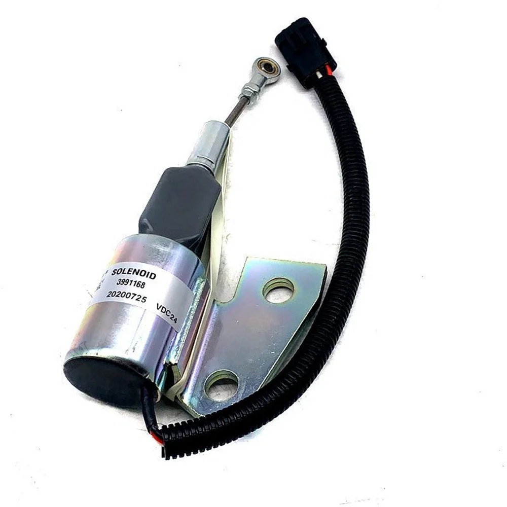 24V Stop Solenoid SA-4941-24 3991168 3964628 for 4BT Engine Hyundai R130 Excavator