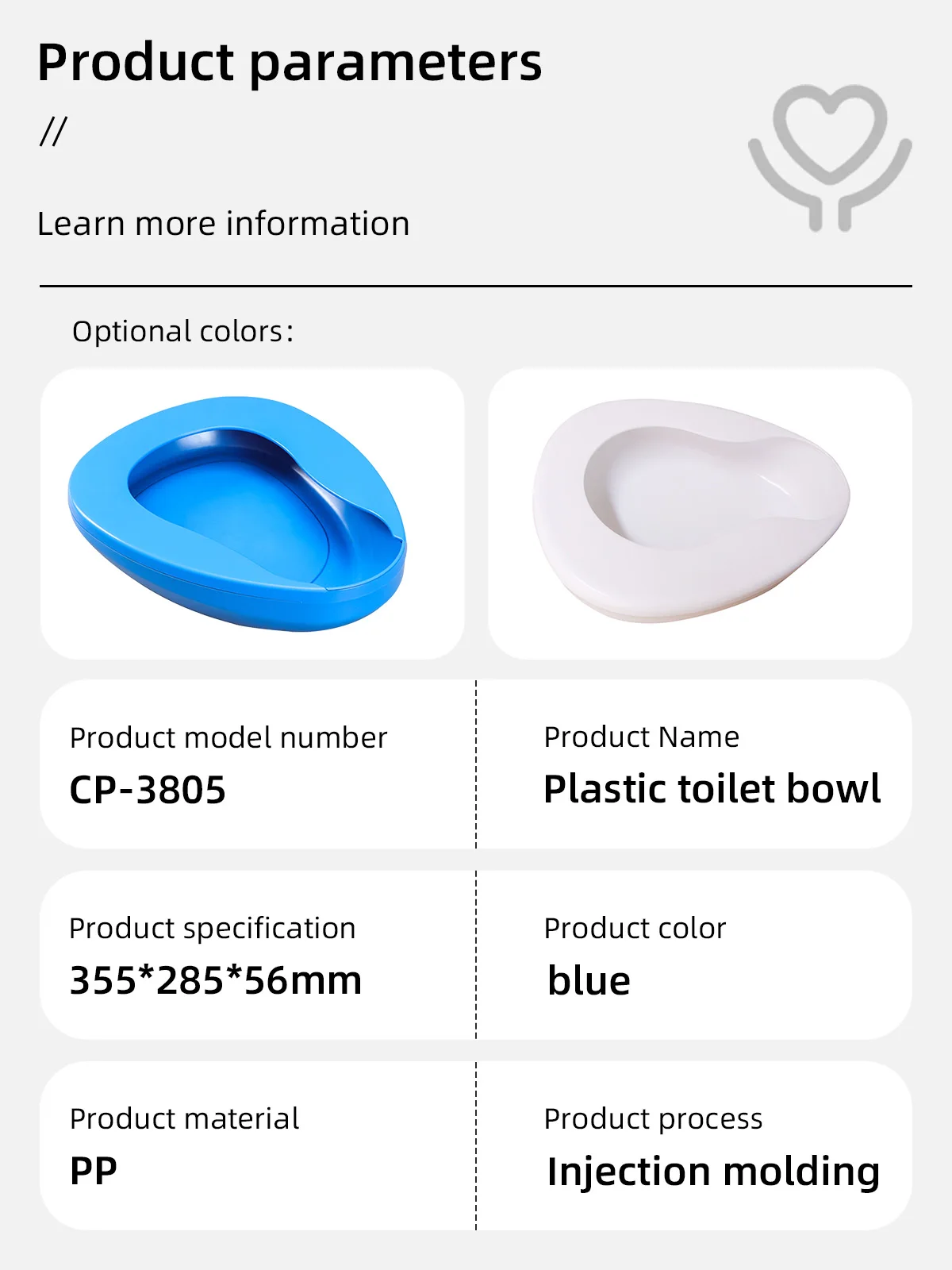 Wholesale Family Patient Care Eco-Friendly Plastic Bedpan Firm Thick S - product detail 2