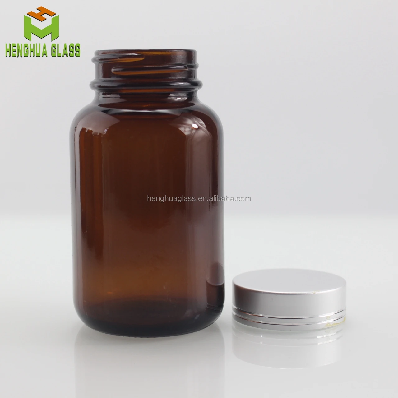 Glass medicine bottle amber glass capsule bottle 120ml