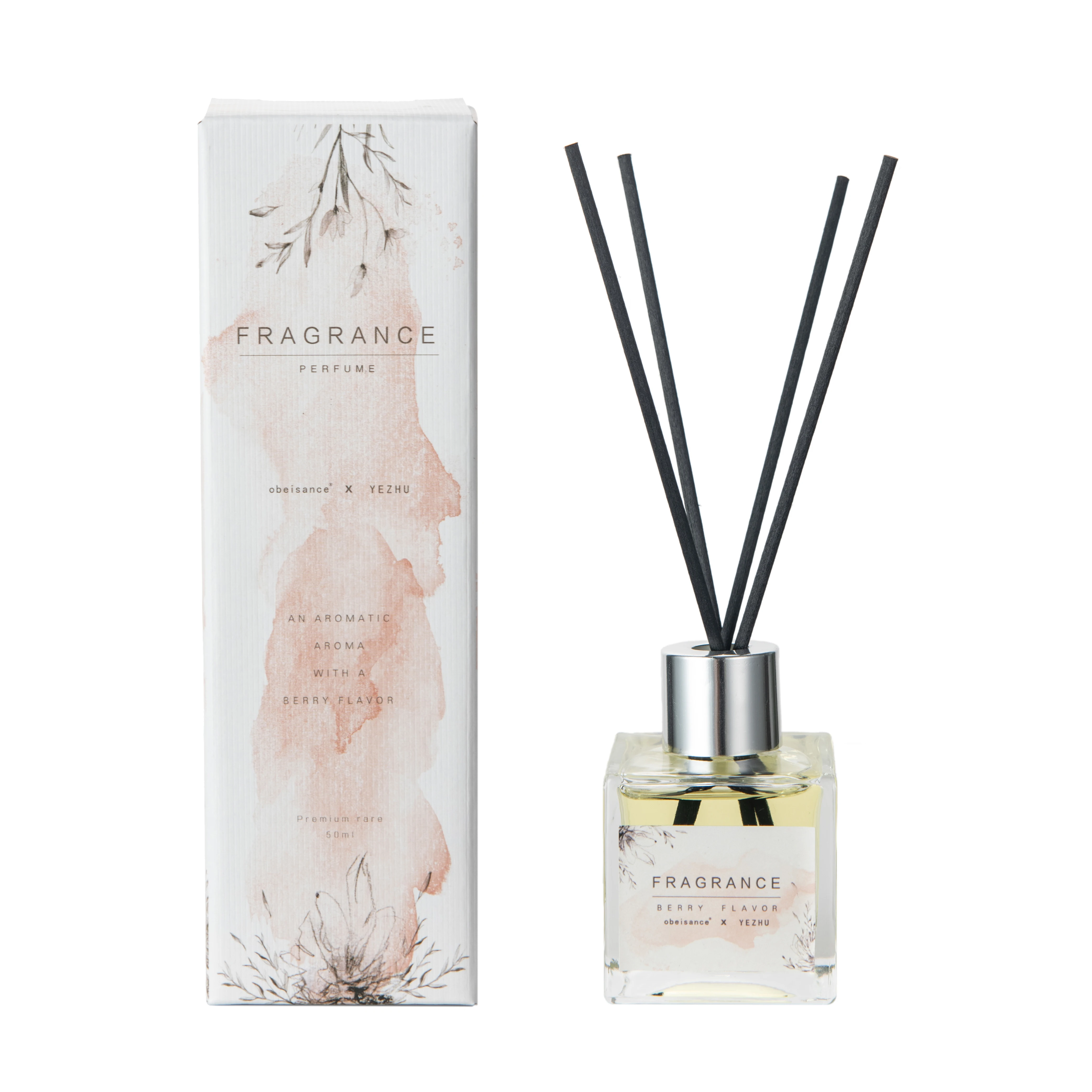 product 50ml wholesale transparent bottle custom private label luxury high concentrated essential oils reed diffuser684-3