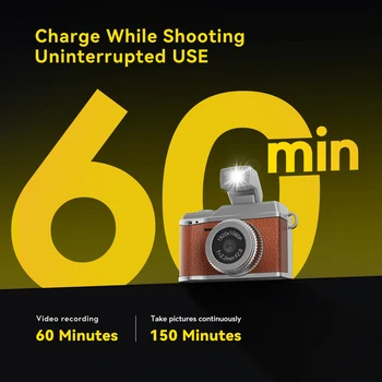 Mini Camera 1080P HD Digital Camera with Screen Flash Lamp Portable Retro Travel Student Small Camcorder detail image