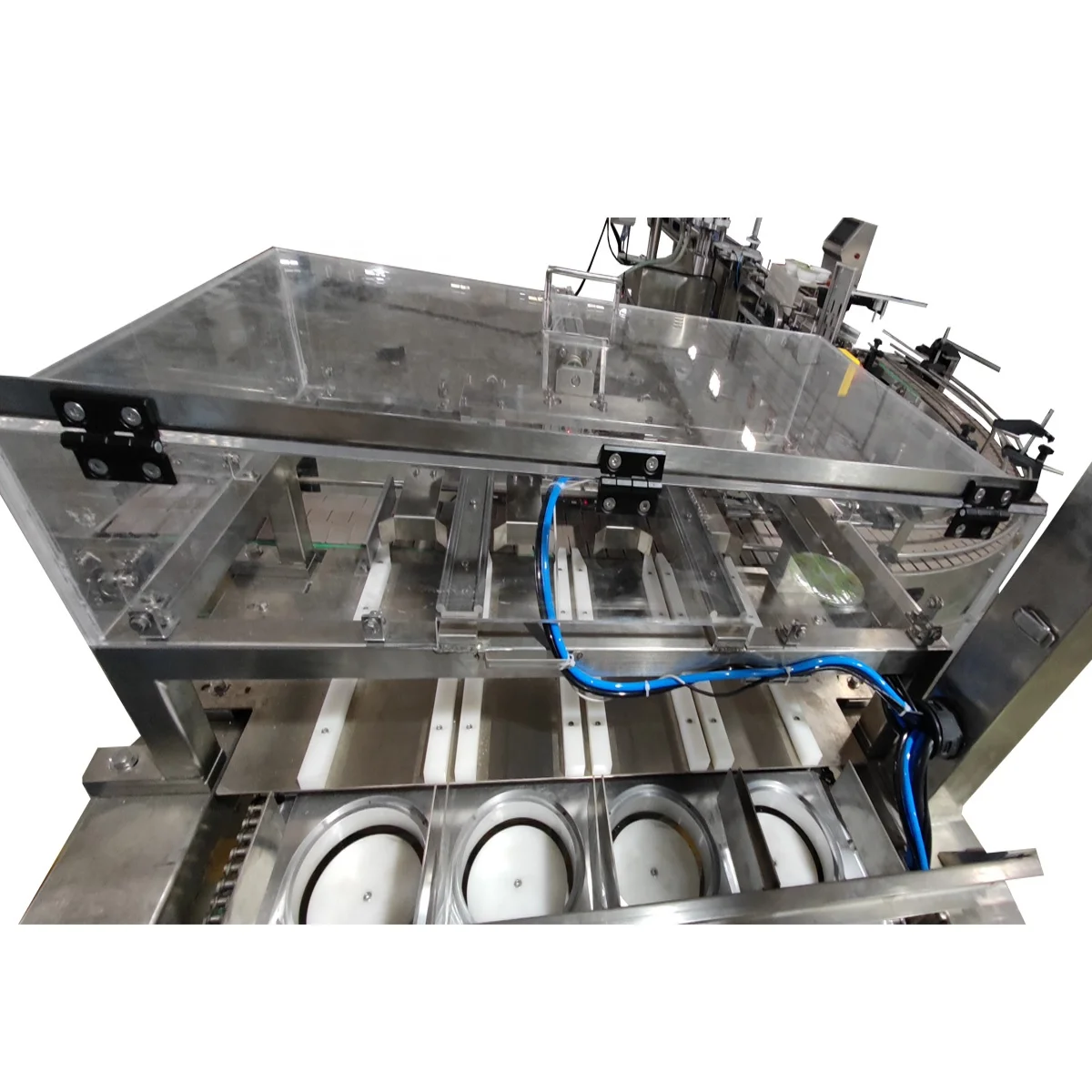 Automatic ready to eat meal machine for vegetable fish meal food tray lunch Box