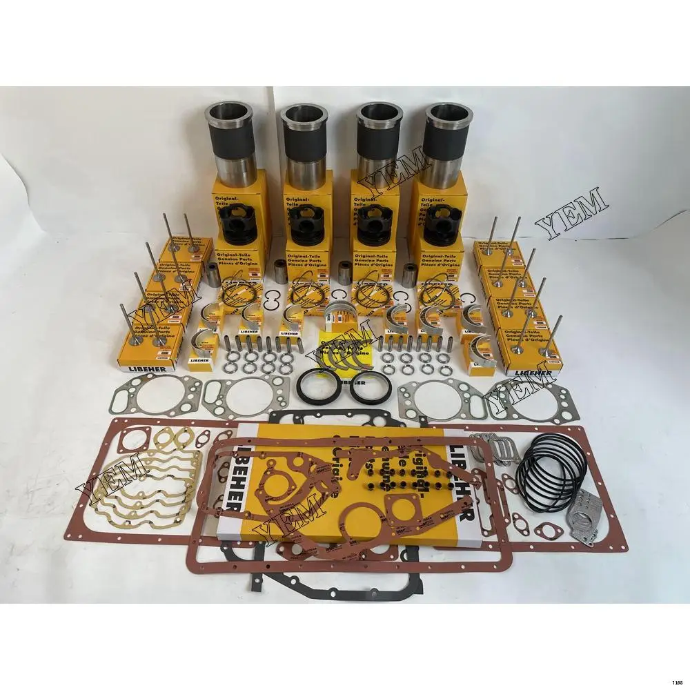 D934 Engine Repair Kit With Engine Bearings Piston Rings Liner Gaskets for Liebherr