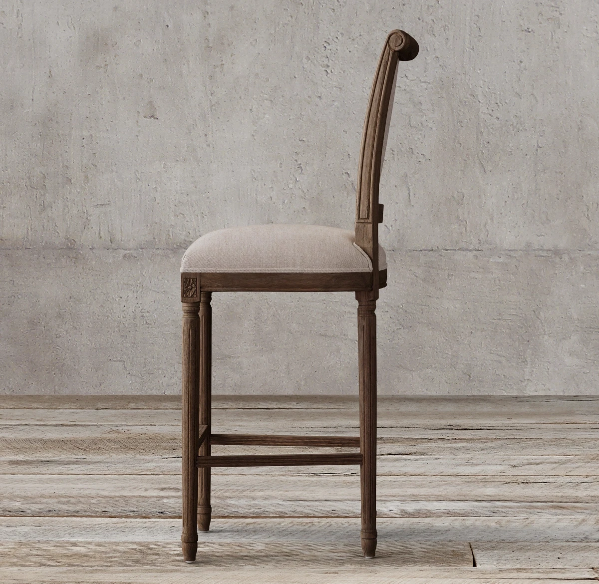 Modern Luxury Indoor Kitchen Counter Stools Wood Bar Stools For Kitchen Buy Restoration