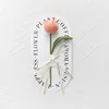 Fat tulip-sweet potato noodles-transparent tote bag