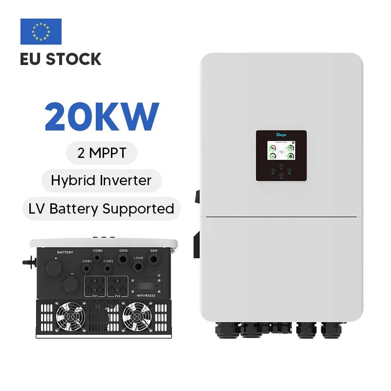 Deye Hybrid Aurinkoinvertteri 5 kW 6 kW 8 kW 10 kW 12 kW 15 kW 20 kW SUN-5K/6K/8K/10K/12K/15K/20K/-SGO5LP3-EU-SM2 Kolmivaiheinen