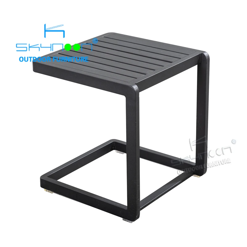 outdoor metal c table