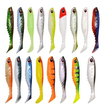 Artificial Bait Paddle Tail Fishing Ripple Shad Lure 105mm 8.8g Minnow Fish Silicon Soft Bait Bionic Fishing Lure – Soft Lure – view 2