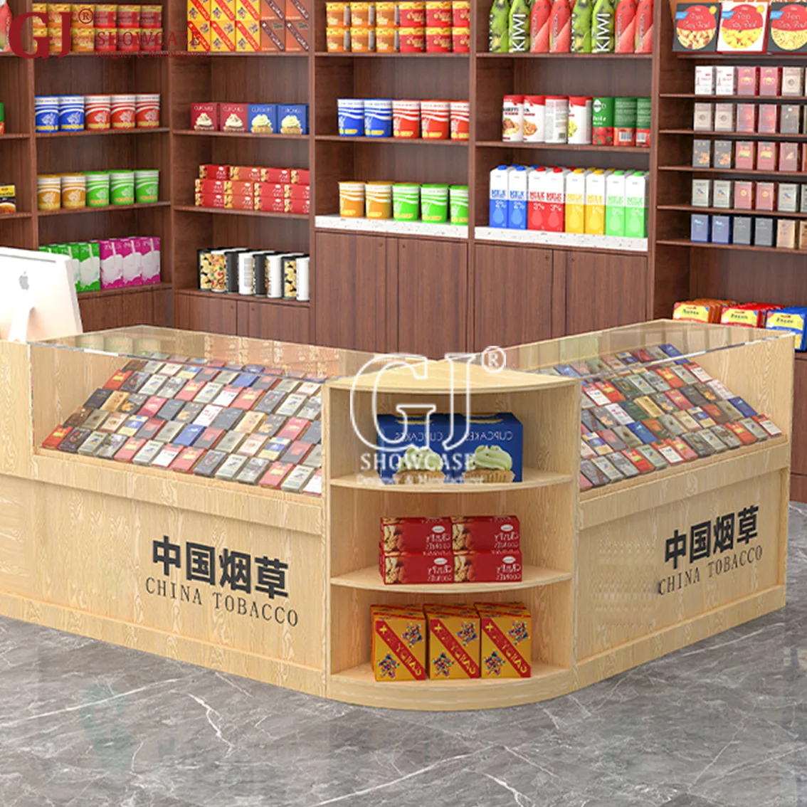 Tobacco Cashier Display Showcase