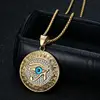 Gold single pendant