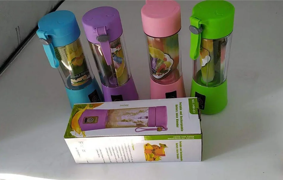 New Product Ideas 2021 Outdoor Mini Blender Machine Juicer Plastic Bottles Kitchen Appliances