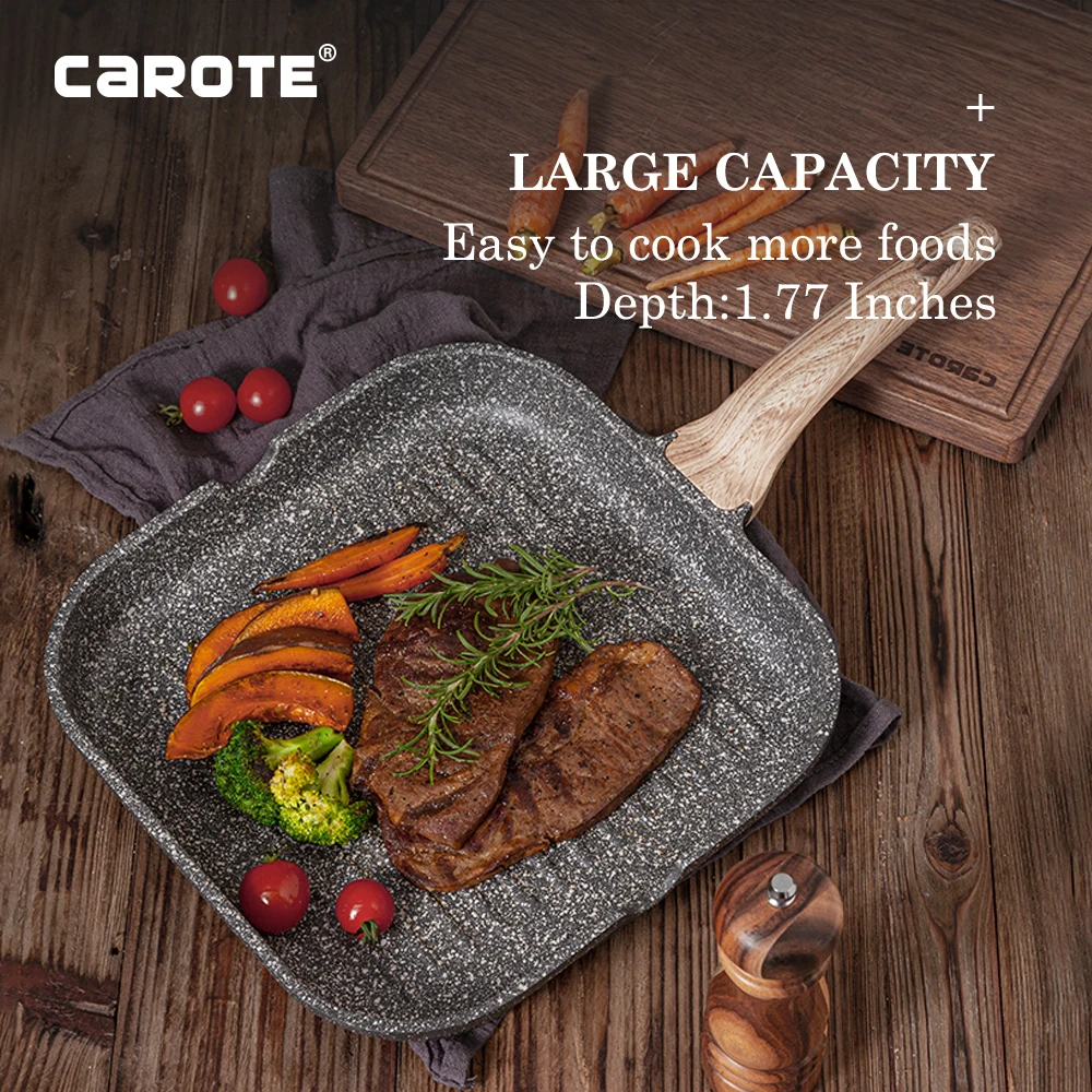 carote cast aluminum 28cm hotpot divided