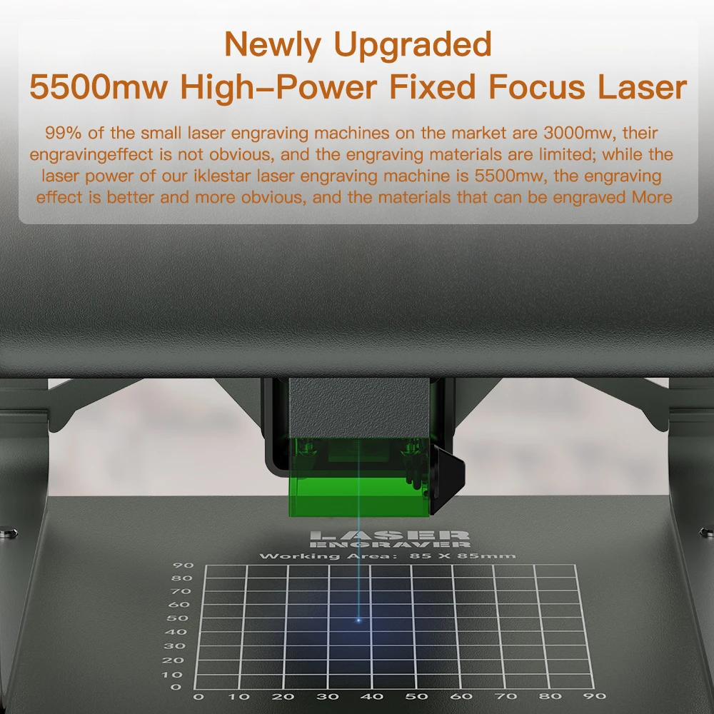 5500mWレーザー彫刻機 Mini Laser Engraver CNC アプリ制御付き