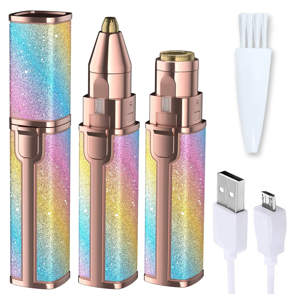 Usb Перезаряжаемый мини электрический триммер для Бровей Удаление волос на лице 3D плавающая бритва