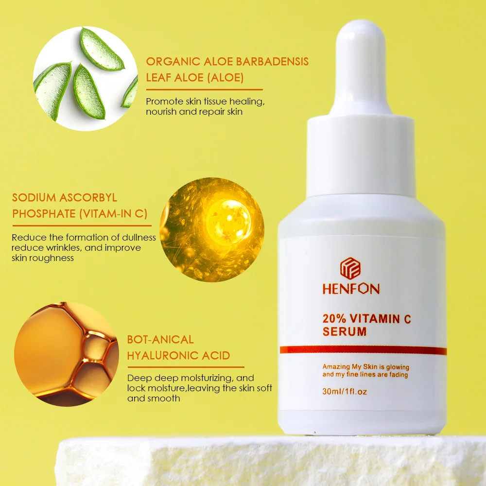 Oem/odm Organic Vitamin C Serum Skin Care Whitening Vc Facial Anti