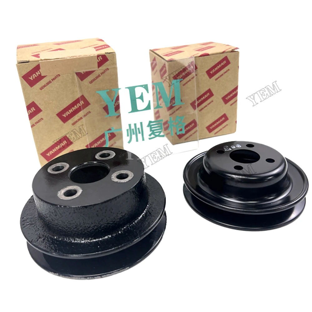 Fan Pulley Engine Parts for Yanmar 3TNV82 3TNV84 3TNV88 4D84-1 Manufacturer Direct Sales