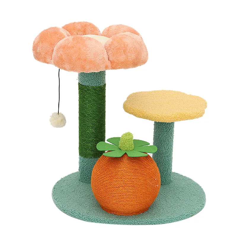 Wholesale Cat Supplies Small Orange Cat Scratcher Tree Toys Buy Cat