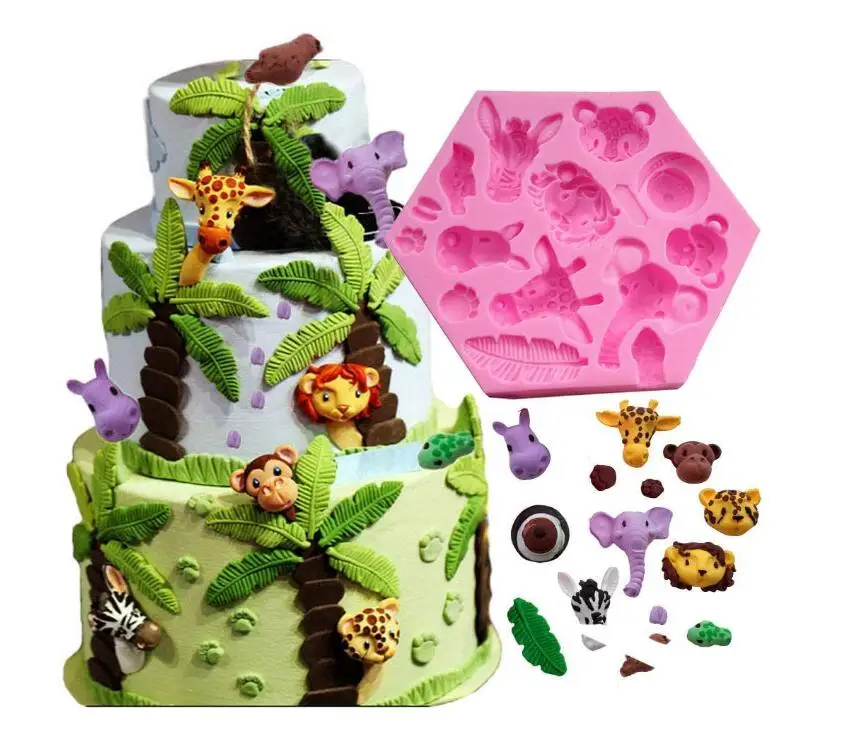 3D Lion Silicone Molds Set - Jungle Safari Cake Decorating Molds (3 Pieces) - View #8