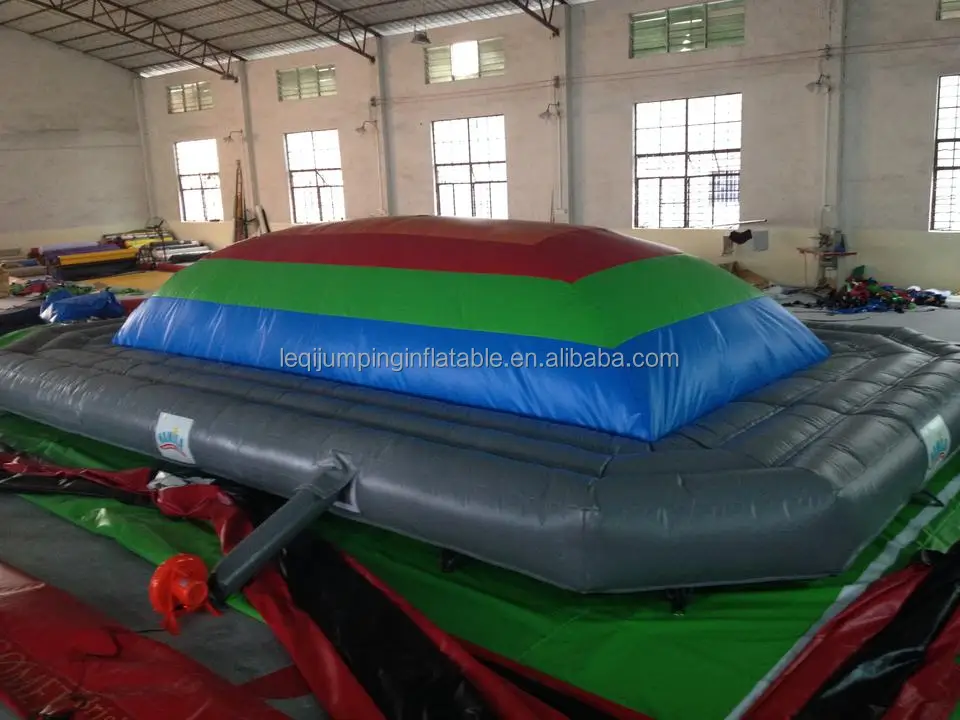Ground Level Jump Pad Inflatable Custom Outdoor PVC Inflatable - Durable Air Jumping Pad