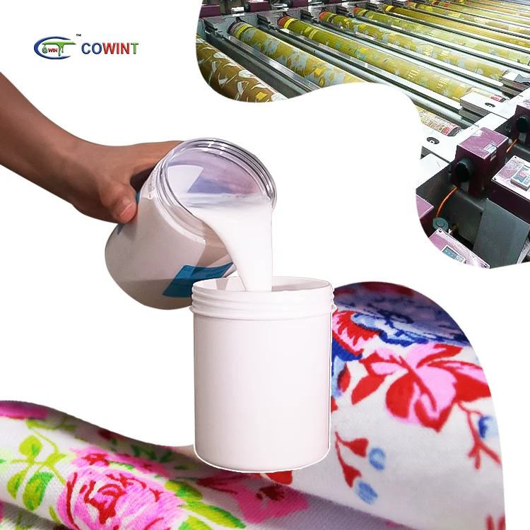Cowint Screen Printing Eco Binder and Silkscreen Pigment Ink Acrylic Fabric Binder for Textile Printing