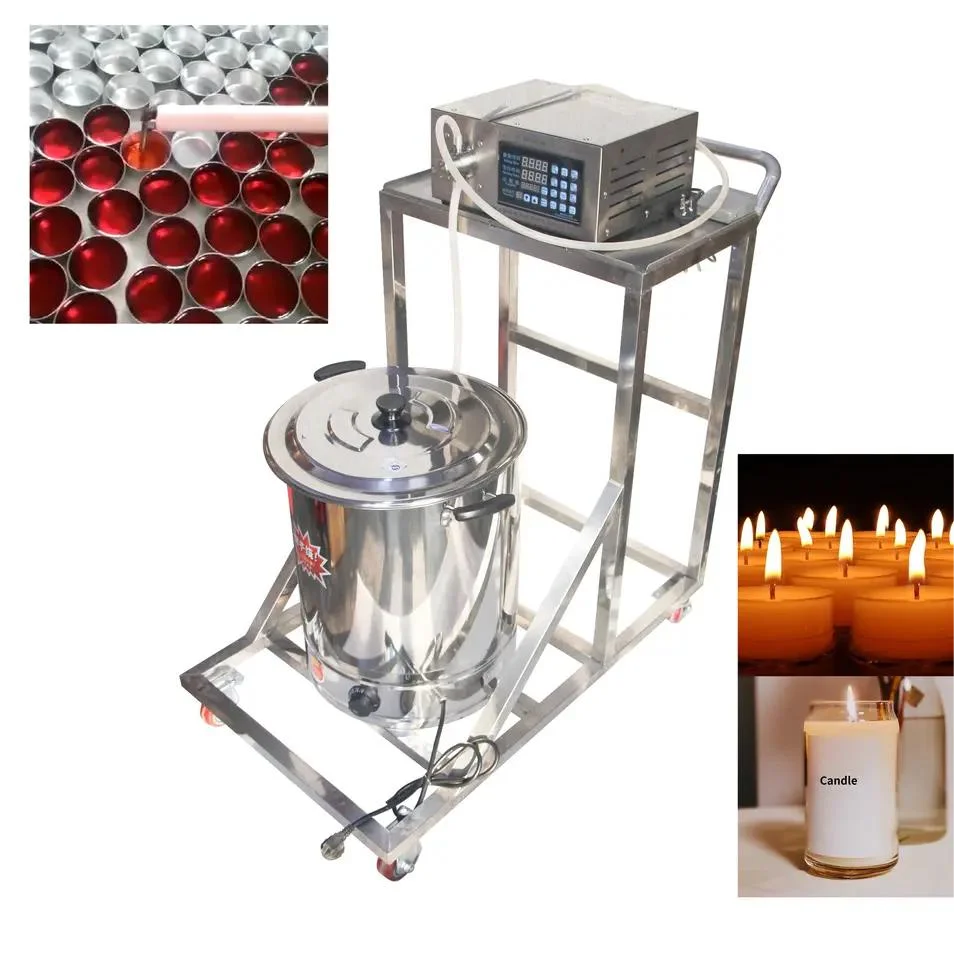 Small  Stainless Steel Machine Candle Pot Pump Filler Wax Melting Candle Filling Machine Wax Melter Candle Maker Machine