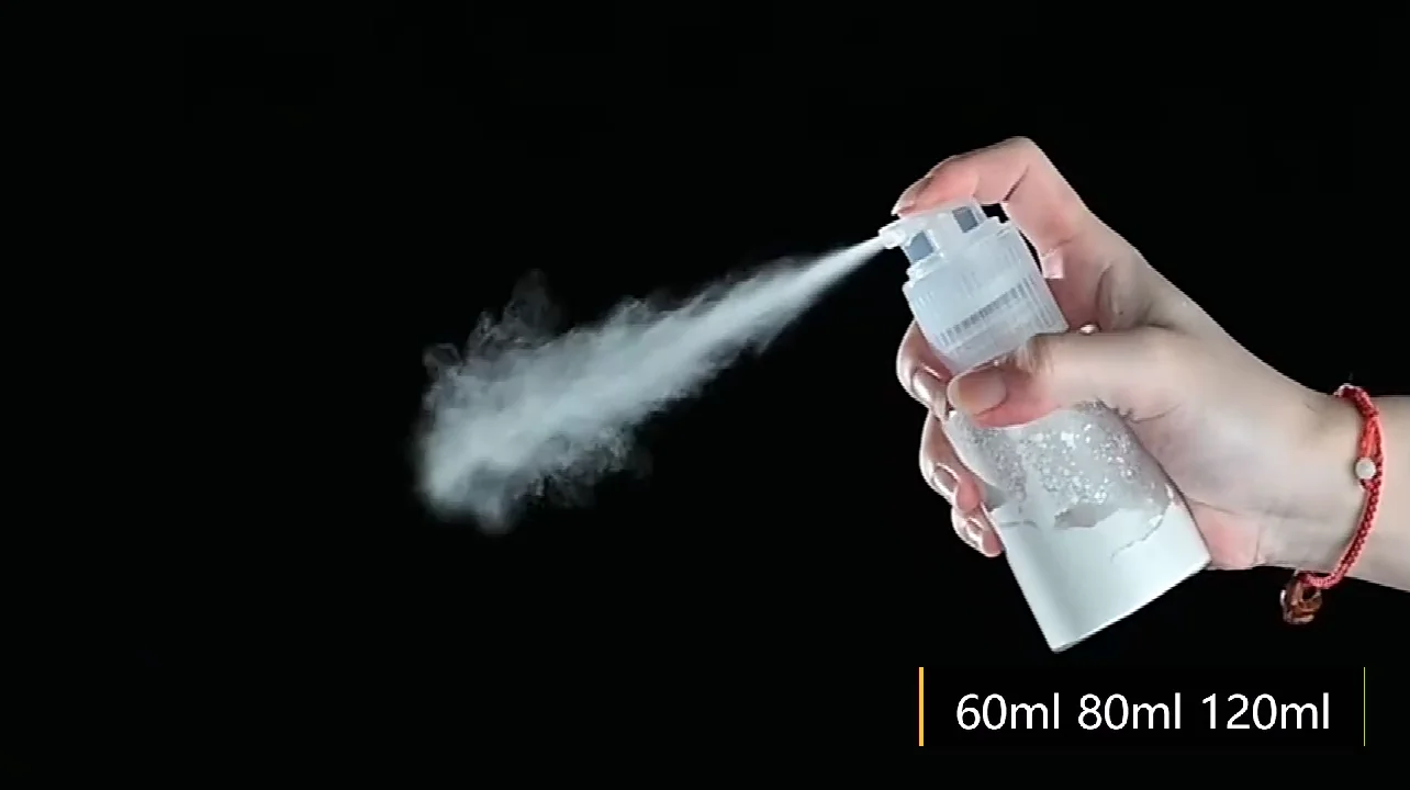 60ml 80m 120ml Warehouse Clear Black White Hair Dry Shampoo Bottle Hair