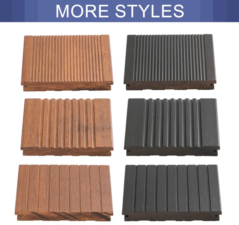 Outdoor Non-Slip Carbonized Herringbone Bamboo Flooring - Durable ...
