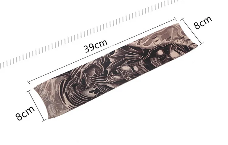 Anti-uv Sun Block Black White Blue Gray Sport Gym Hand Cover Elastic Cycling Arm SleevesPopular Cool Fashion Tattoo Arm Sleeves
