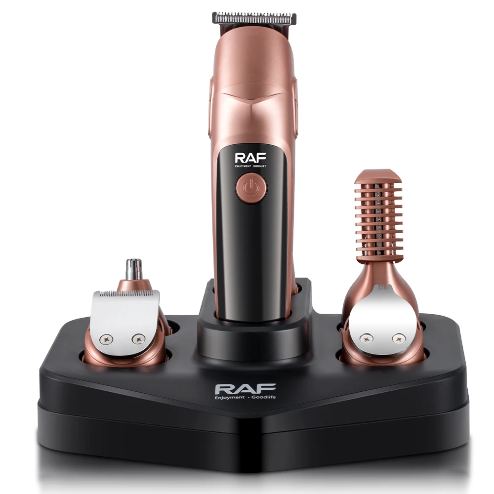Multifunction 12 in 1 Rechargeable Men Hair Grooming Set Fabric Shaver Barber Nose Hair Trimmer Hair Clippers with 4 Guide Combs