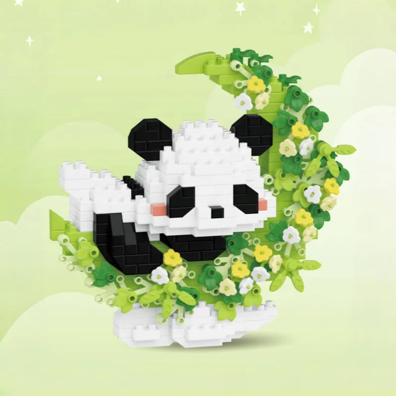 Kaili Mini Building Blocks Kit Brick Construction Game Cute Moon Cartoon Animal Kids Educational Toys Building Sets