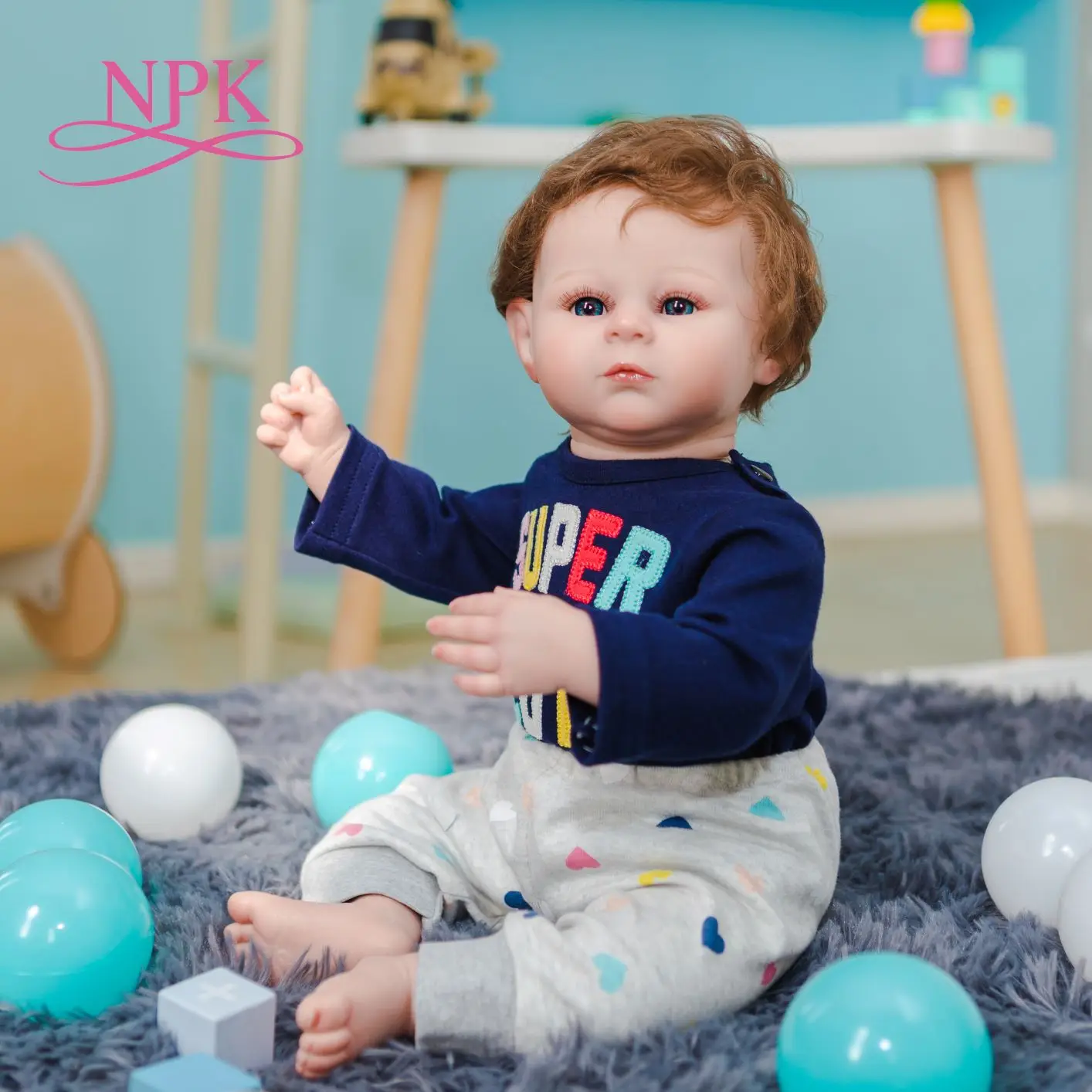 Npk 50cm Detailed 3d Painting With Veins Realistic Handmade Bebe Doll Reborn Soft Body Baby Archie Collectible Art Doll Buy Liftlike Reborn Baby Doll Reborn Baby Doll Soft Silicone Baby Doll Product On