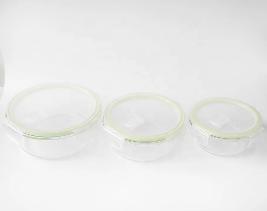 Glass Food Storage Container With Locking Lid. Ideal for Storing Food, Vegetables or Fruits. Baking Casserole, Lasagna, Baking,