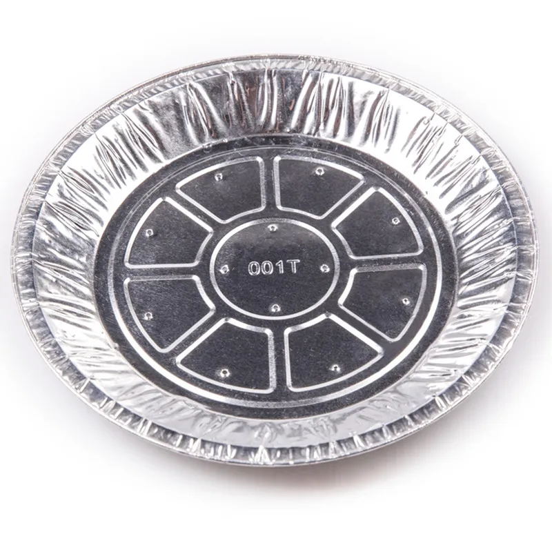 TIA YB83 Disposable Aluminum Foil Pizza  Pan Container Heat Retentive Foil Pan for Outdoor Barbecues