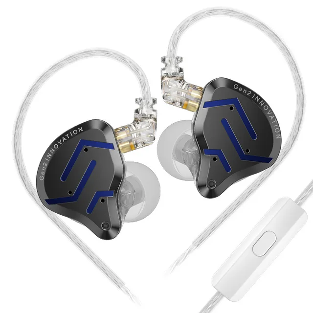 KZ ZSN Pro 2 Hybrid Drive 1BA+1DD in Ear Metal Earphones HIFI Bass Headset DJ Music Earbuds Sport Noise Cancelling Headphone