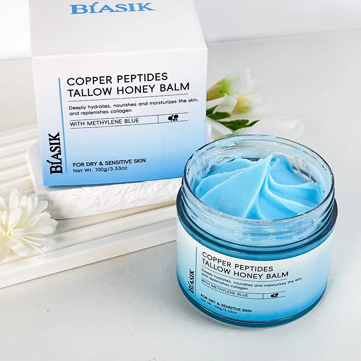ghk-cu whipped tallow honey balm with methylene blue Copper Peptide HealthyDerm Copper Peptides GHK-Cu Whipped Beef