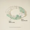 Bracciale in cristallo di fluorite avventurina