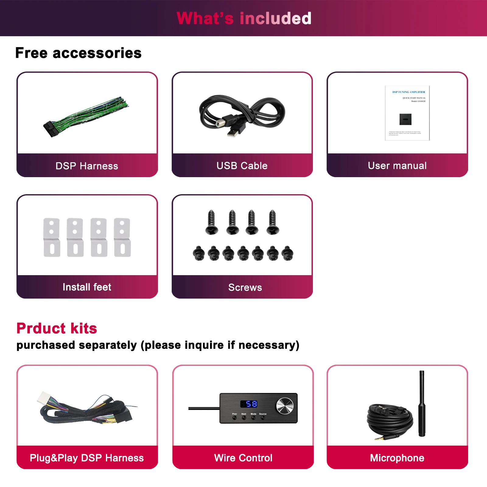 Audiowinner T810.8L - 10channel Sound DSP with 8ch 90W Amp