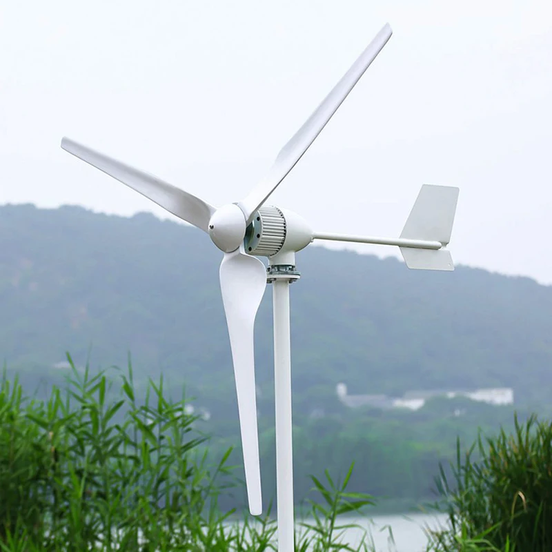 300W 400W 800W 1KW 2KW Horizontal Axis Wind Turbine Generator