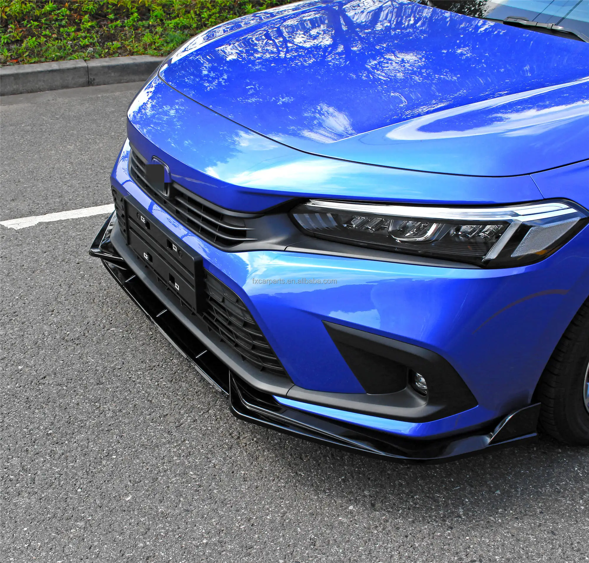 For 16-18 Honda Civic Sedan MDA Style Front Bumper Lip Chin Splitter Spoiler Kit | UK