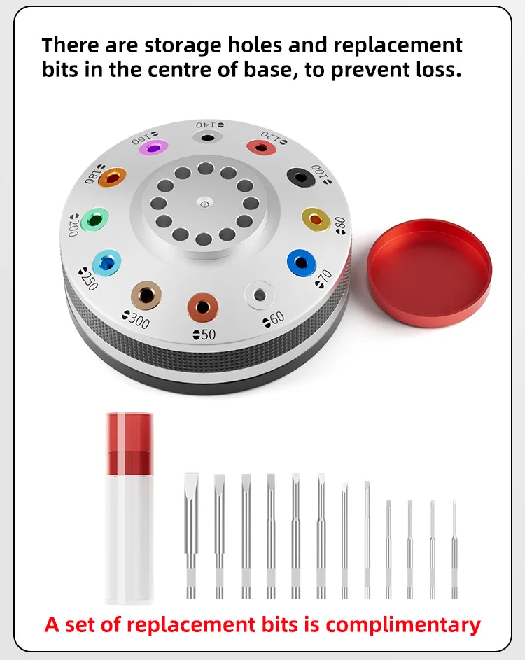 12-in-1 Rotatable All-metal Antislip Precision Screwdriver Set Mini Slotted Screwdriver for Toy Glasses Laptop Camera