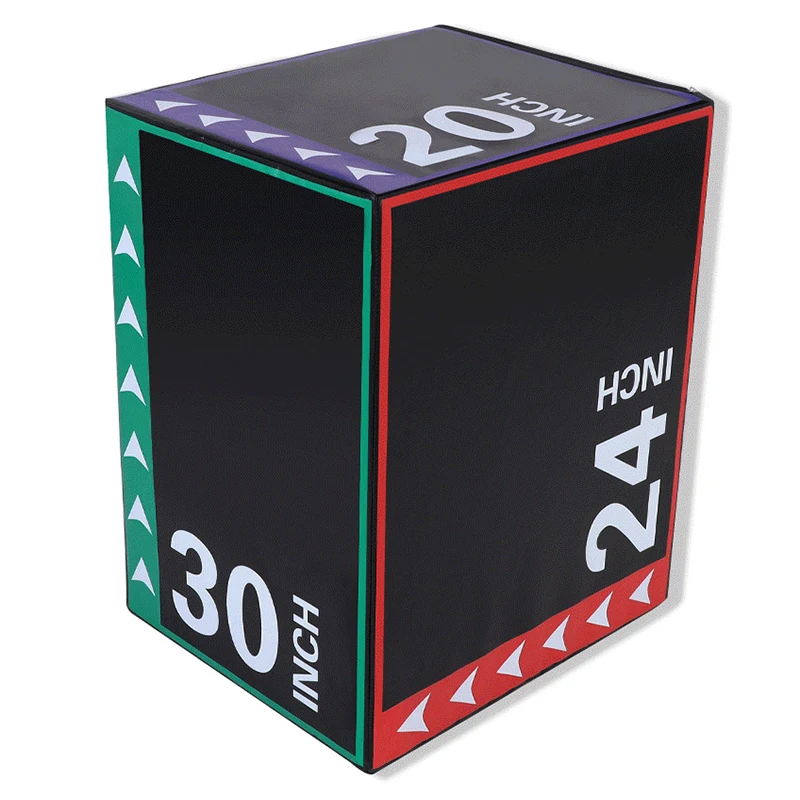 MKAS Anti-Slip High Resilience Plyo Plyometric Jump Box With Double ...
