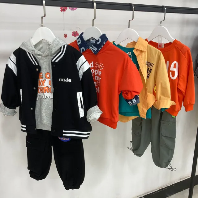 Boutique children's clothing set Boys long sleeve fall clothing jacket