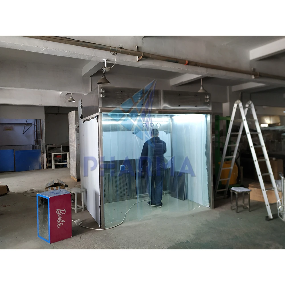 product-soft PVC wall glass wall Negative pressure laminar flow hood for weighting pharmaceutical po