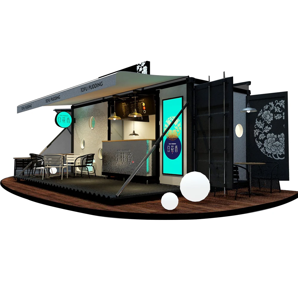 Design No.5 Commercial Prefabricated Container Cafe Shop Cafe container