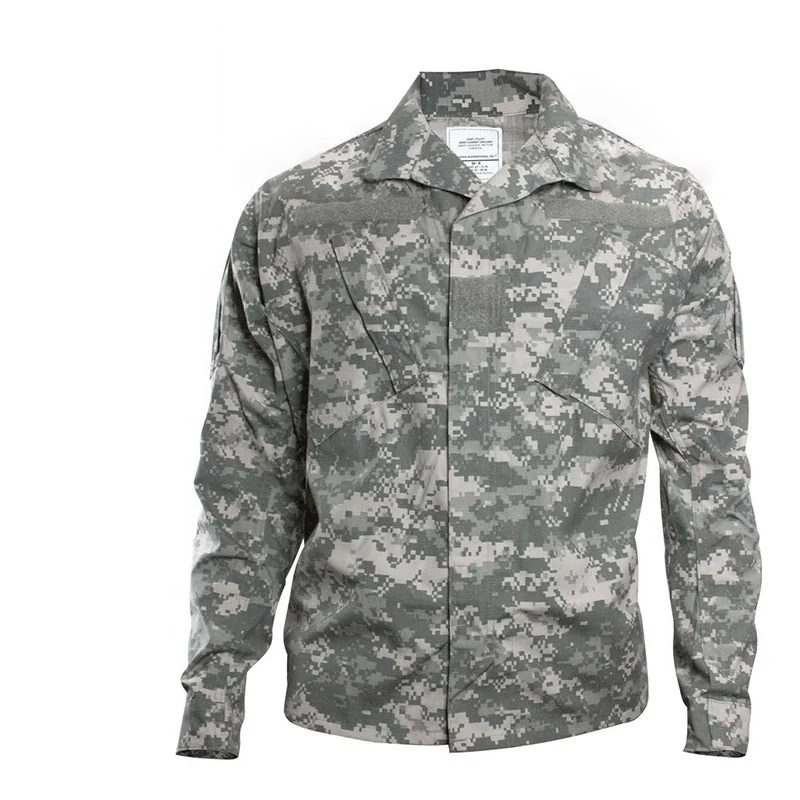 New US Army ACU Digital Military Combat Uniform Shirt Jacket Top Coat Large L /S 