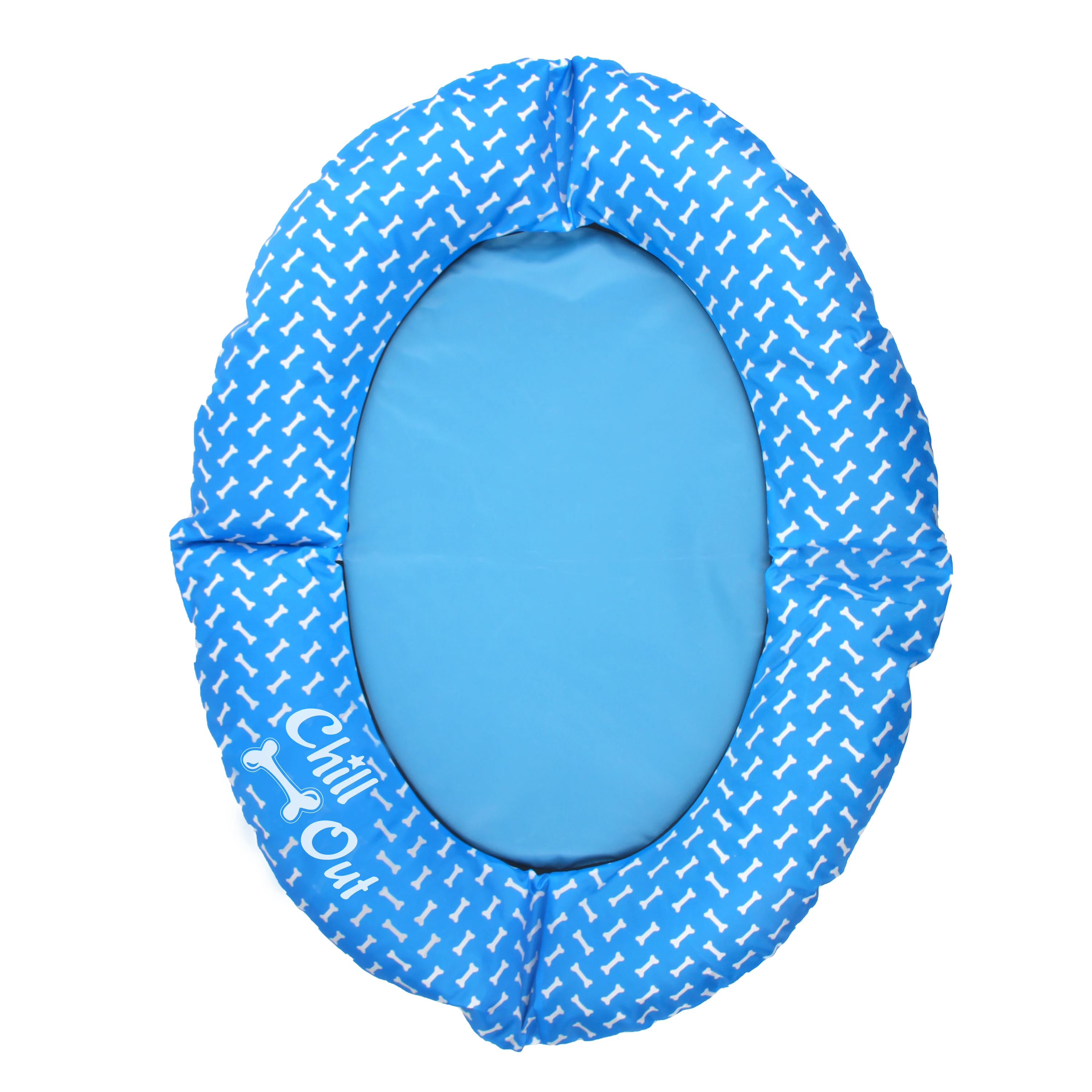 AFP Large Contemporary Blue Inflatable Swimming Pool Float Floating Bed for Dogs Puppies