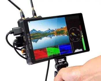 FEELWORLD  F7 PRO 7" On-camera Dslr Field Monitor with Sony F970 External Install and Power Kit for Camera Field Monitor