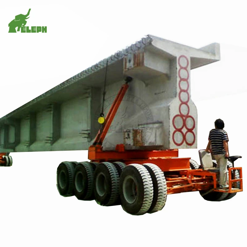 Factory Made Beam Bridge Transporting Trailer Truck Trailer Girder Carrier for Sale New Bridge Transport Dolly Trailer(13)